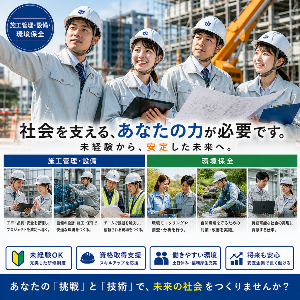 建築・土木技術職｜正社員（無期契約）