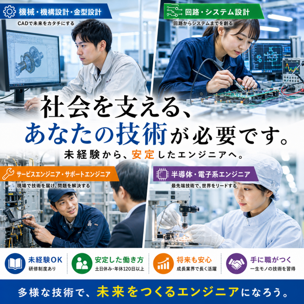 ITエンジニア・ITコンサル,エンジニア（機械・電気・電子・半導体・制御）｜正社員