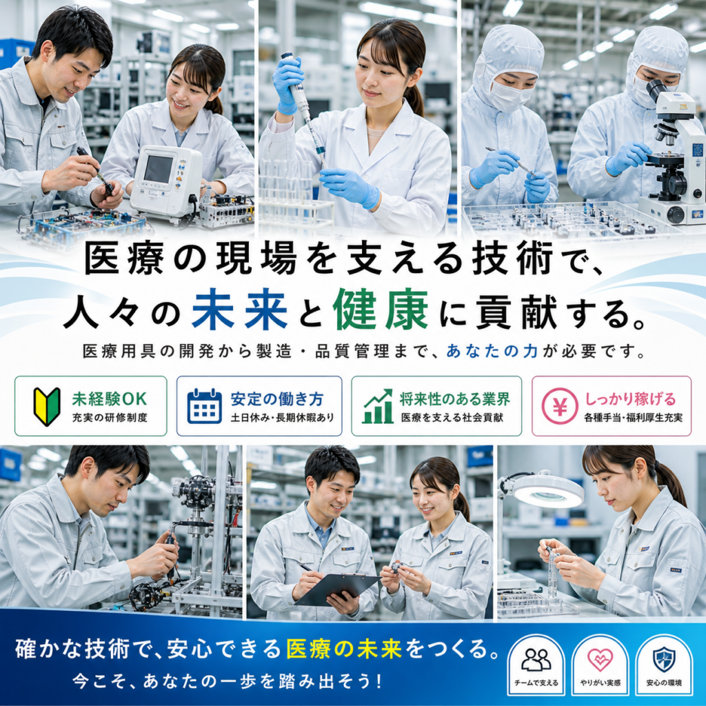 素材・化学・食品・医薬品技術職｜正社員（無期契約）