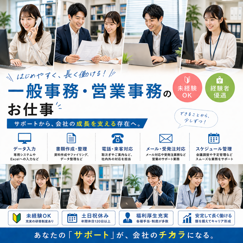 一般事務・営業事務｜正社員