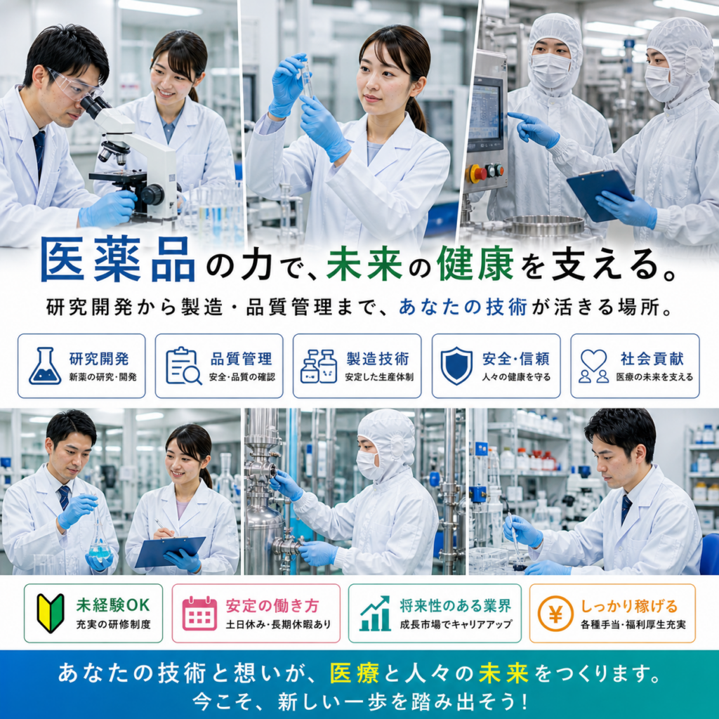 素材・化学・食品・医薬品技術職｜正社員（無期契約）