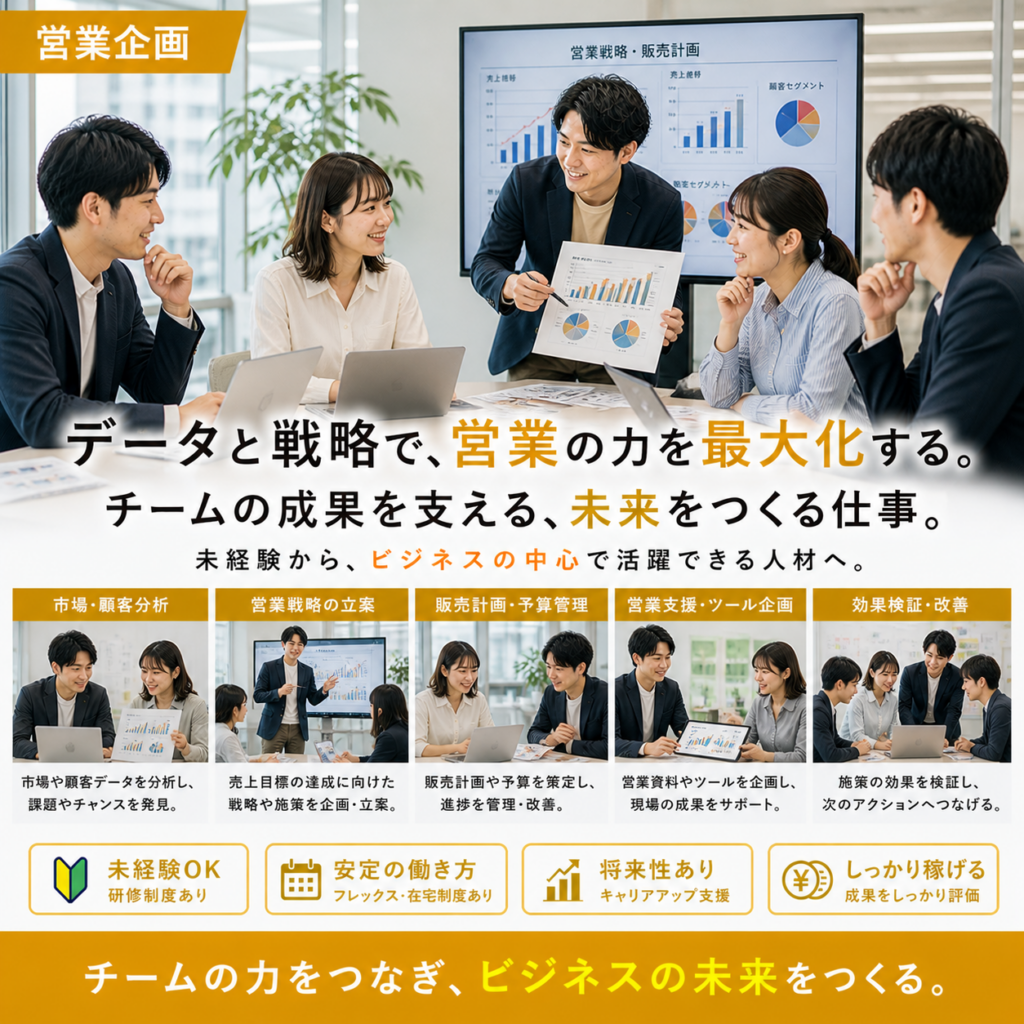 営業・営業企画系｜正社員