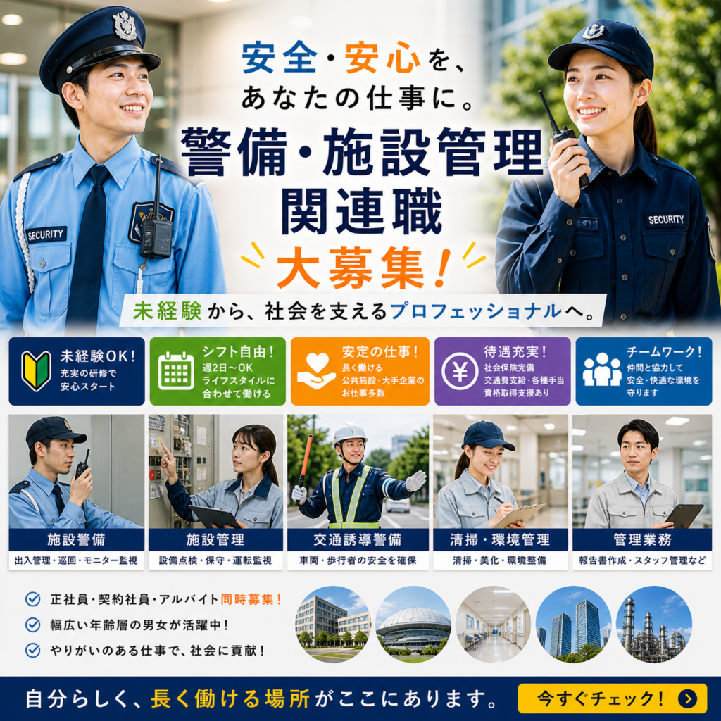 技能工・設備・交通・運輸｜正社員（無期契約）
