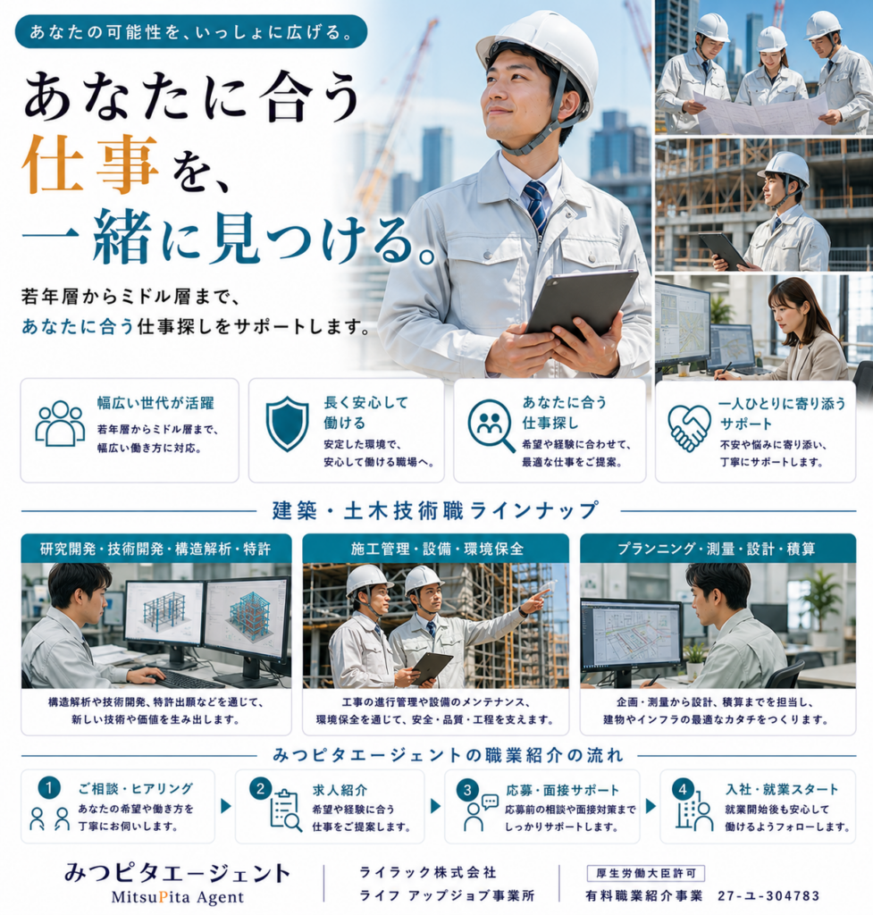 建築・土木技術職｜正社員（無期契約）