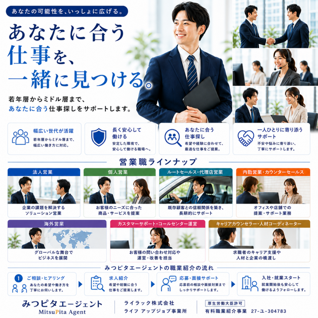 営業｜正社員（無期契約）
